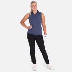 Abacus Pikétröjor Dam-W Prestwick Recycled Sleeveless 311-Steelblue