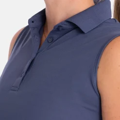 Abacus Pikétröjor Dam-W Prestwick Recycled Sleeveless 311-Steelblue