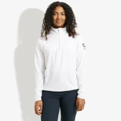 Abacus Tröjor Dam-W Rc25 Cradoc Halfzip Fleece Vit 100-White
