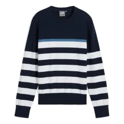 Puma Tröjor Dam-W Resort Stripe Sweater Deep-Navy-White-Glow