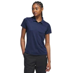 Adidas Pikétröjor Dam-W Solid Performance Short Sleeve Polo Shirt Blå CollegiateNavy