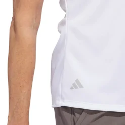 Adidas Pikétröjor Dam-W Solid Performance Short Sleeve Polo Shirt Vit White