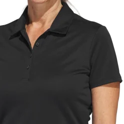 Adidas Pikétröjor Dam-W Solid Performance Short Sleeve Polo Shirt Svart Black