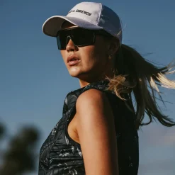 Bogeys & Birdies Pikétröjor Dam-W Tech Blade SL AOP Blå Navy/Chambray