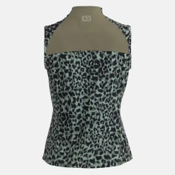 Bogeys & Birdies Pikétröjor Dam-W Tech Blade SL AOP Svart Clover Green/Black