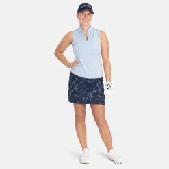 Bogeys & Birdies Pikétröjor Dam-W Tech Blade SL Solid Chambray Blue