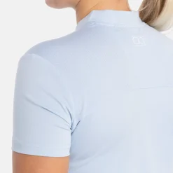 Bogeys & Birdies Pikétröjor Dam-W Tech Blade V-Neck Tee 2.0 Chambray Blue