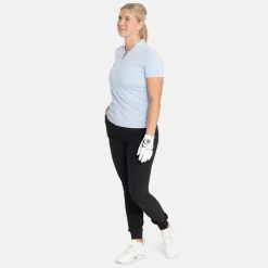 Bogeys & Birdies Pikétröjor Dam-W Tech Blade V-Neck Tee 2.0 Chambray Blue