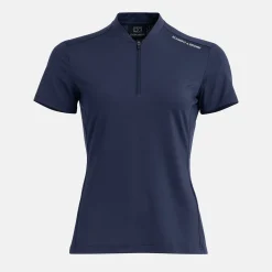 Bogeys & Birdies Pikétröjor Dam-W Tech Blade V-Neck Tee 2.0 Blå Navy