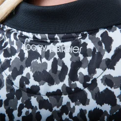 Bogeys & Birdies Pikétröjor Dam-W Tech Button AOP Svart Vit Black/White