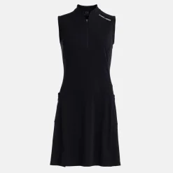 Bogeys & Birdies Skorts & Kjolar|Klänningar-W Tech Dress Zip Collar Svart Black