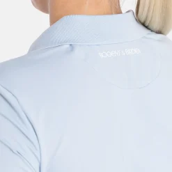 Bogeys & Birdies Pikétröjor Dam-W Tech Hidden Buttons Chambray Blue