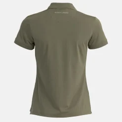 Bogeys & Birdies Pikétröjor Dam-W Tech Hidden Buttons Leaf Clover Green