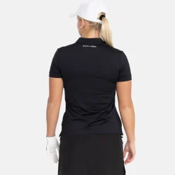 Bogeys & Birdies Pikétröjor Dam-W Tech Hidden Buttons Svart Black