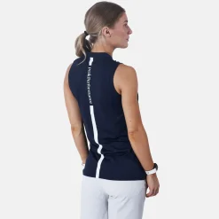 Peak Performance Pikétröjor Dam-W Turf Zip Sl Blå Blue Shadow