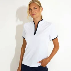 Abacus Pikétröjor Dam-W Turnberry Vit 193-White-Navy