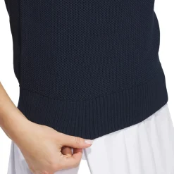 Adidas Tröjor Dam-W Ultimate Knit Tour Vest Blå CollegiateNavy