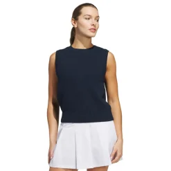 Adidas Tröjor Dam-W Ultimate Knit Tour Vest Blå CollegiateNavy