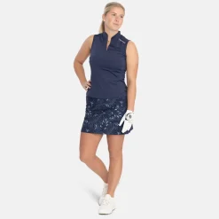 Bogeys & Birdies Skorts & Kjolar-W Woven Stretch AOP Blå Navy/Chambray
