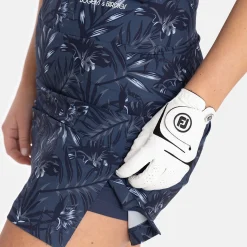 Bogeys & Birdies Skorts & Kjolar-W Woven Stretch AOP Blå Navy/Chambray