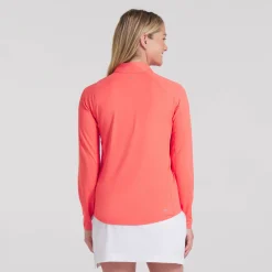 Puma Tröjor Dam-W You-V Solid 1/4 Zip Peach-Frost