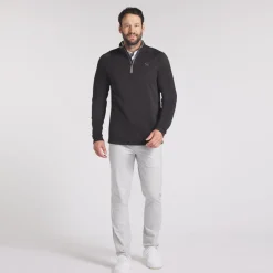 Puma Tröjor Herr-Waffle Fleece 1/4 Zip Svart Black