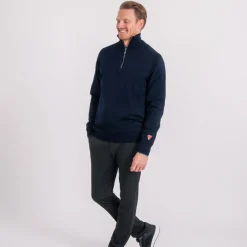 Ivanhoe Tröjor Herr-Wilfred Windbreaker Blå Navy (022)