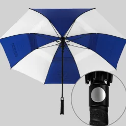 Lyle & Scott Paraplyer-Wind Proof Umbrella White-Blue