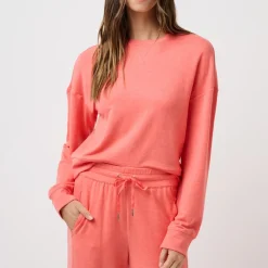 Travis Mathew Tröjor Dam-Wmns Cloud Terry Crew Heather-Porcelain-Ro