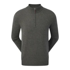 FootJoy Tröjor Herr-Wool Blend 1/2 Zip Grå Grå (Heather Char)