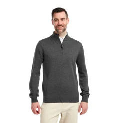 FootJoy Tröjor Herr-Wool Blend 1/2 Zip Grå Grå (Heather Char)