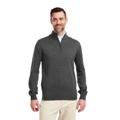 FootJoy Tröjor Herr-Wool Blend 1/2 Zip Grå Grå (Heather Char)