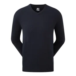 FootJoy Tröjor Herr-Wool Blend V-Neck Blå Navy