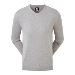 FootJoy Tröjor Herr-Wool Blend V-Neck Grå Grå (Heather Grey)