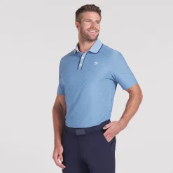 Puma Pikétröjor Herr-X Ap Tipped Jacquard Zen-Blue